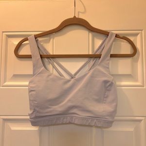 Lululemon 🍋 Free To Be Serene Sports Bra, Size 10, Pale Blue